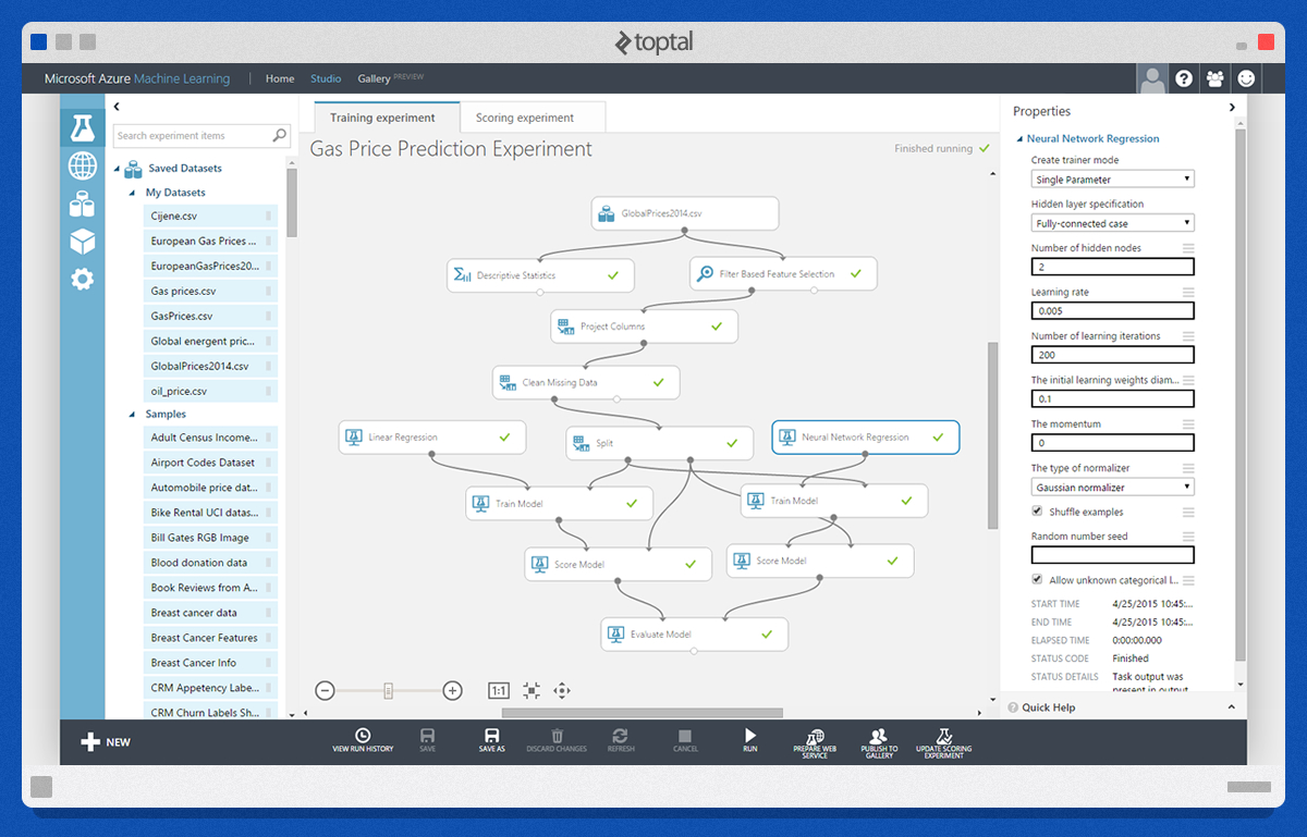 neural network regression module