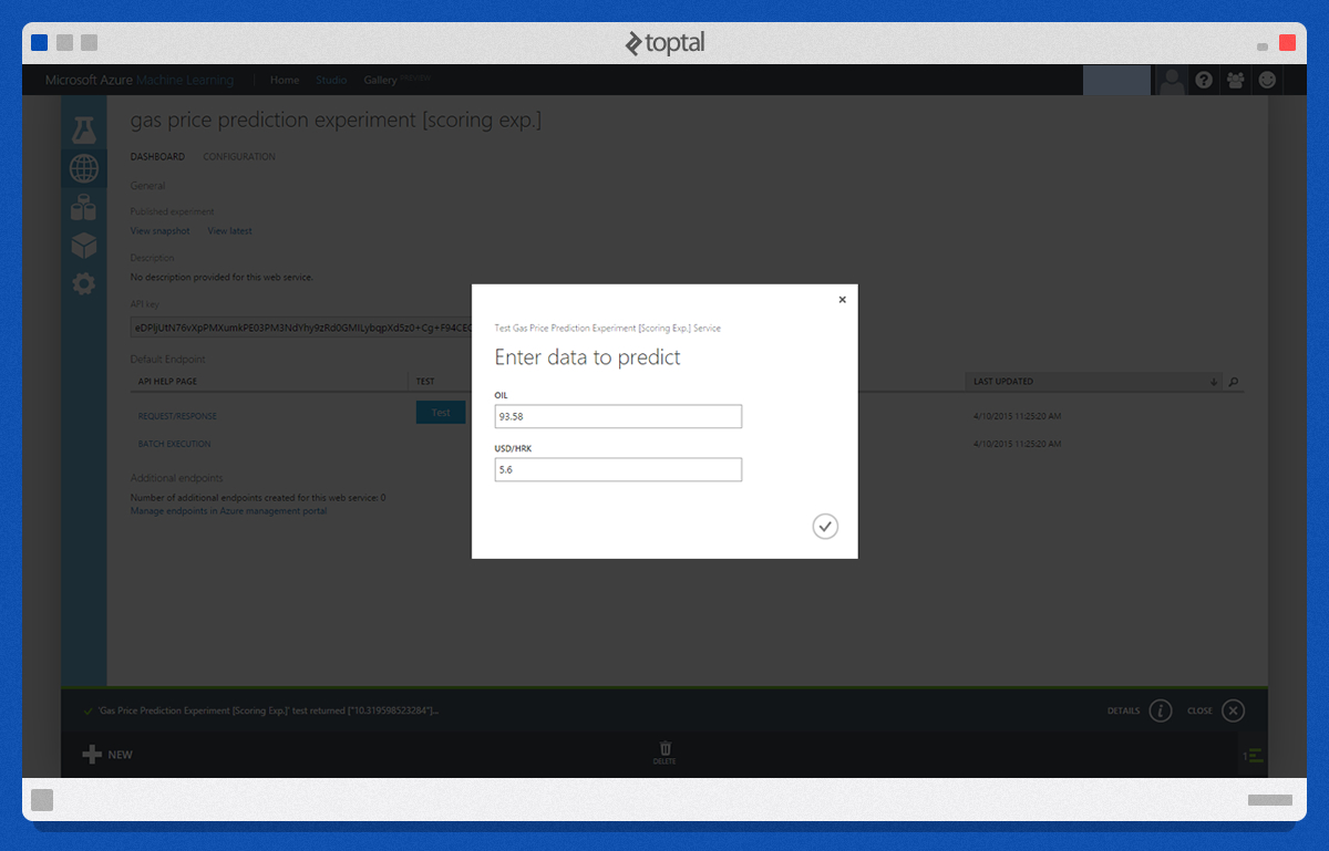 azure test form