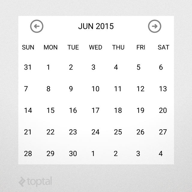 toptal toptracker calendar