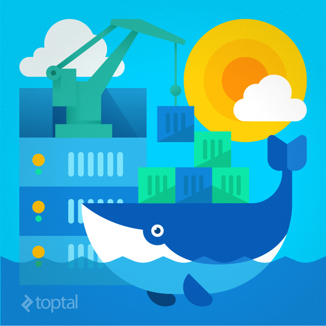 Docker, represented by a logo with a friendly looking whale