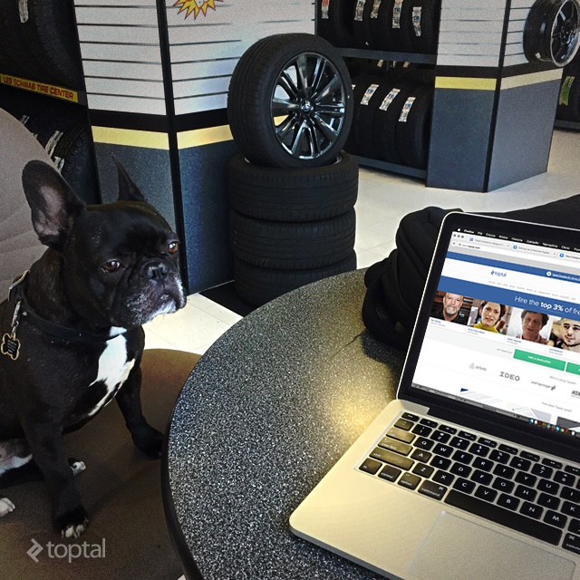 You can continue to work even while you wait for your car at the mechanic.