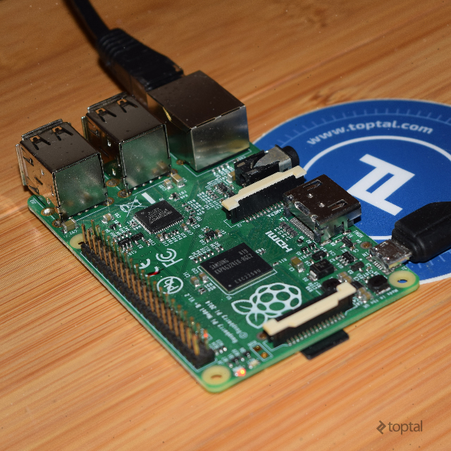 Raspberry Pi development server in action.