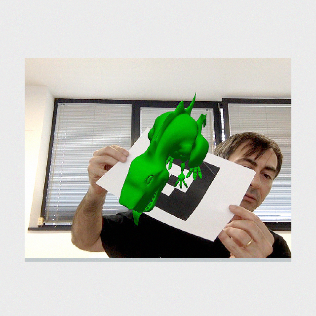 Results of Picshare in-browser augmented reality application.