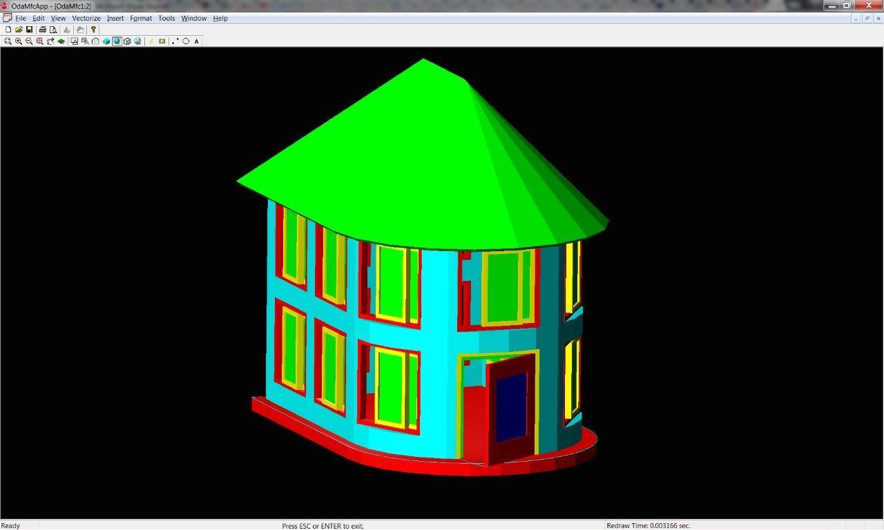 The finished house, including the floor