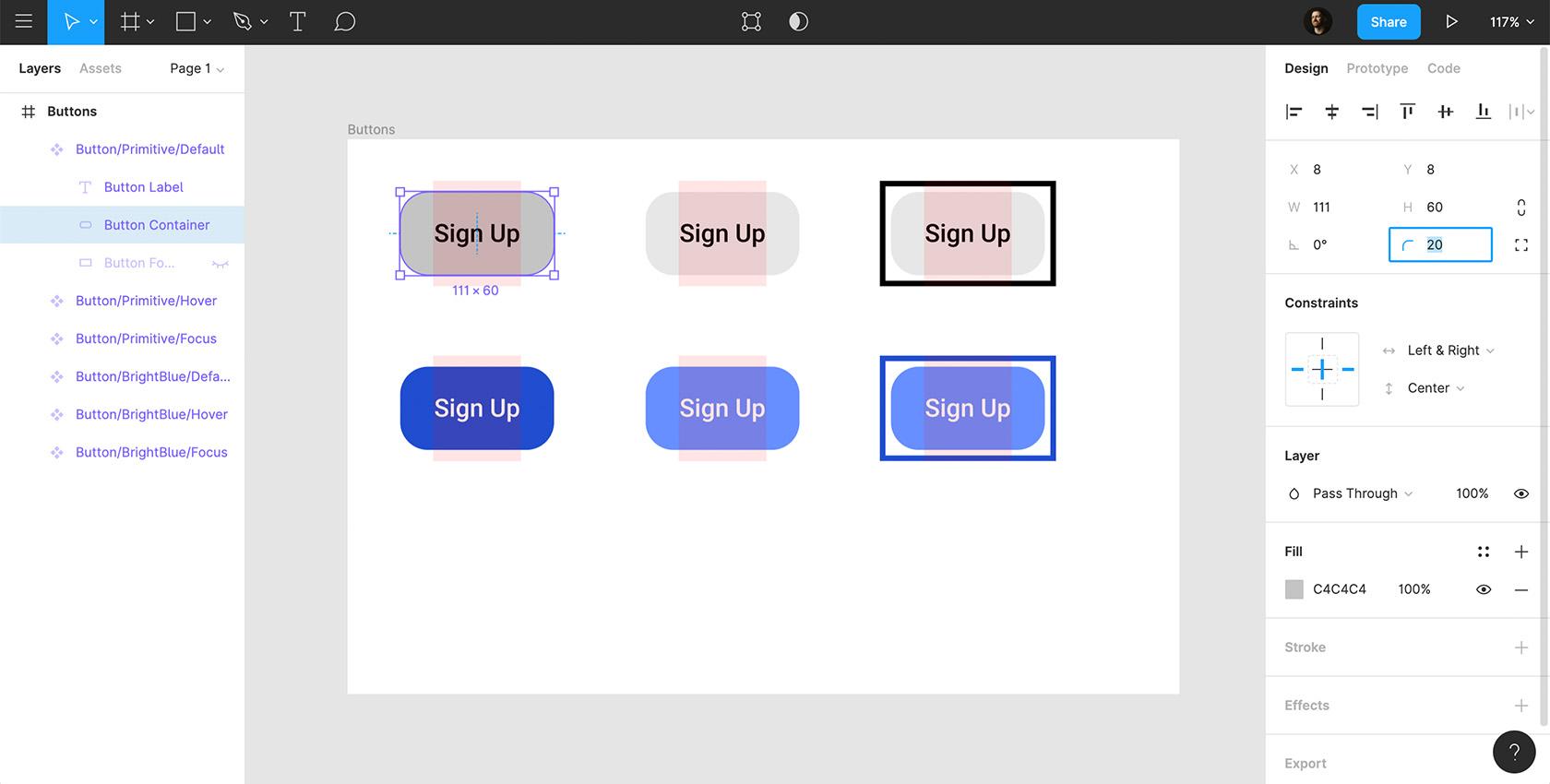 Mini Tutorial – Working with Figma Button Components | Toptal®