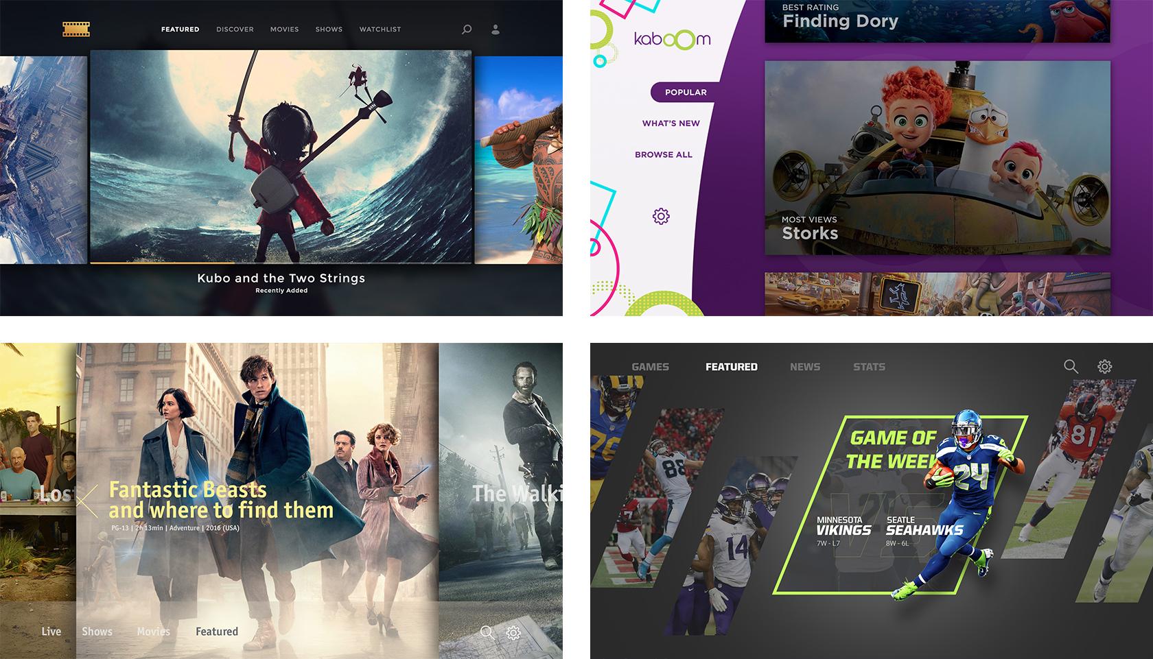 TV UI Design – Working with White Space | Toptal®