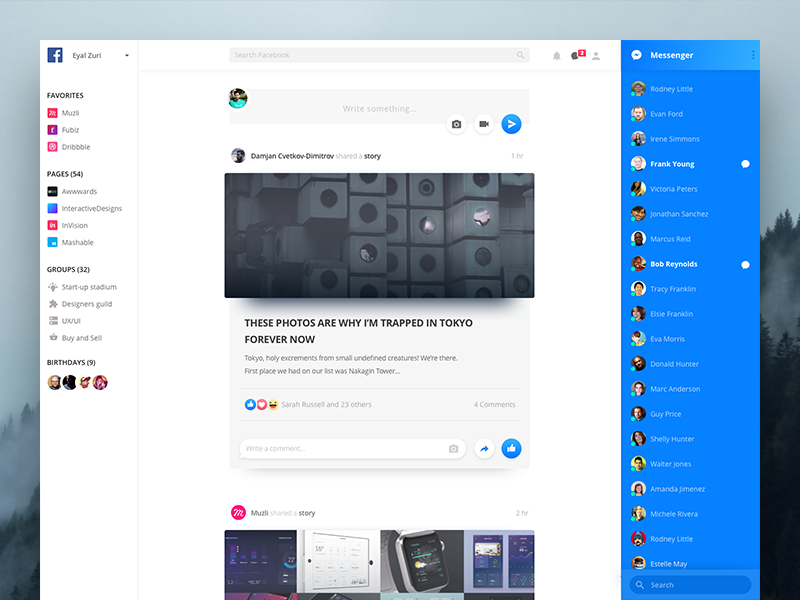 Letโs Redesign Facebook: 10 Inspirations to Get You Started | Toptalยฎ