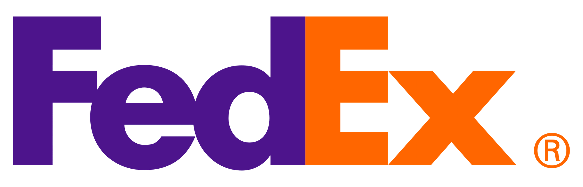 espacio negativo en el logotipo de fedex usando la ley de figura y fondo